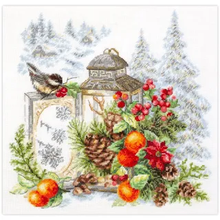 Magic Needle Zweigart Edition Kreuzstich Stickpackung Der Duft des Winters Zählmuster