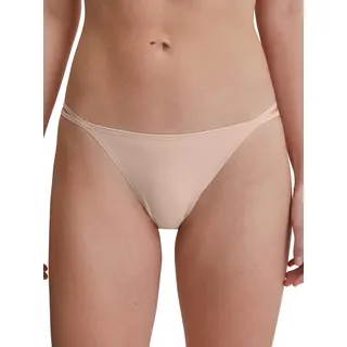 CALIDA Sleek Skin Tanga-Slip Damen, extraleichte, weiche Qualität, schmaler Schnitt, Low Cut, weicher Bund Rose Teint 44-46
