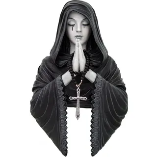 Nemesis Now Wandschild mit Gothic-Gebet, 39 cm, Polyresin, Schwarz