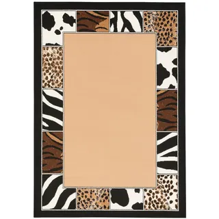 Pergamon Trendline Teppich Afrika Bordüre Beige , Beige , Textil , 160x225 cm , Teppiche und Böden, Teppiche
