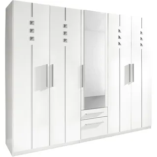 Priess Kleiderschrank 1-bis 5-türig 231 x 193 x 54 cm Weiß