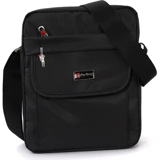 Bag Street Damen Herren Tasche schwarz Polyester 22x9x27 D2OTJ253S - Schwarz