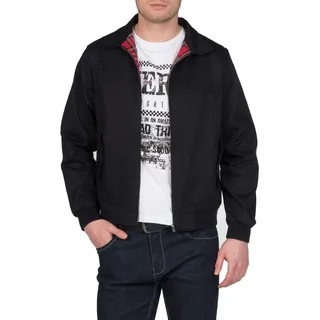 Merc of London Herren Blouson Jacke HARRINGTON,Jacket, Gr. X-Large (Herstellergröße: XL), Schwarz (Black)