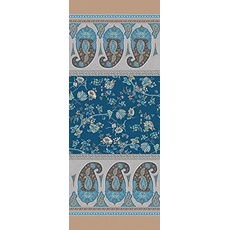Bild Tischläufer Genova B1 aus 100% Baumwolle in der Farbe Blau, Maße: 50cm x 150cm, 9324140