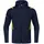 Freizeitjacke mit Kapuze Marine Meliert/Neongelb M