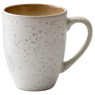 BITZ Kaffeetasse/Kaffeebecher, Tasse aus robustem Steinzeug, 30 cl, Creme/Creme