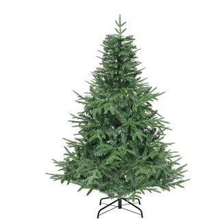 YITAHOME 152cm Premium Künstlicher Weihnachtsbaum, ca. 450 Spitzen PE Spritzguss & PVC, Naturgetreu Tannenbaum mit Metallständer & Klappsystem-Rahmen, Schnellaufbau für Zuhause Geschäfte, 152 x Φ75cm