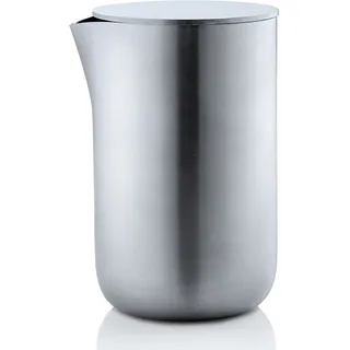BLOMUS -BASIC- Sahnekännchen aus mattiertem Edelstahl mit Deckel, Sahnekanne 120 ml Fassungsvermögen, edle Milchkanne, Gefäß spülmaschinengeeignet (H / B / T: 8,3 x 6,1 x 5,7 cm, Edelstahl, 63618)