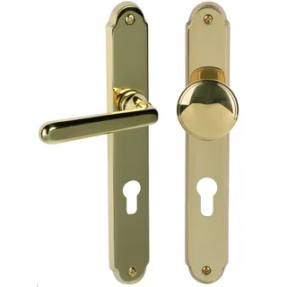 Alpertec Langschildgarnitur PZ Messing poliert 32330033