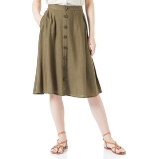 ONLY Damen Onlviva Life New Hw Button Skirt Pnt, Kalamata, 34