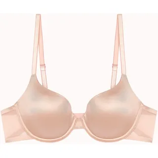 Halbschalen-BH PASSIONATA "BIANCA", Damen, Gr. 90, Cup C, dune, Obermaterial: 79% Polyamid, 21% Elasthan, BHs Halbschalen-BH, mit Bügel, leicht, Cups mit Mesh