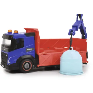 Dickie Toys – City Trucks – 1 von 3 verschiedenen LKW, Betonmischer, Recycling-Truck oder Müllabfuhr, mit Friktionsantrieb für Kinder ab 3 Jahren, 203744014, Mehrfarbig