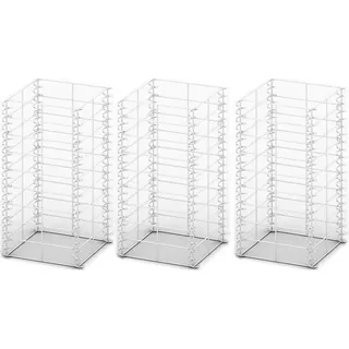 vidaXL Gabionen-Set 3-tlg. Verzinkter Draht 25×25×50 cm - Silber