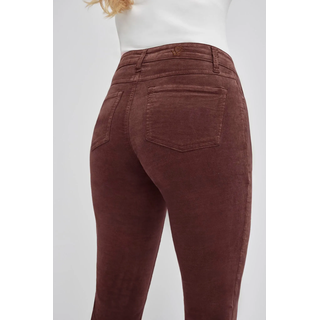 Bootcut-Jeans WONDERJEANS, Damen, Gr. 46, Länge 30, forest braun velevet, Denim/Jeans, Obermaterial: 97% Baumwolle, 3% Elasthan, figurbetont lang, Jeans Bootcut-Jeans, Figurbetonte Form mit leicht ausgestelltem Bein