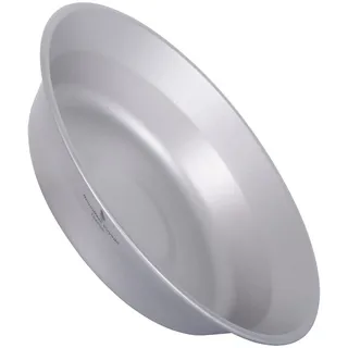 iBasingo Titan Teller Schüssel Klein Camping Metall Geschirr Leichtes Outdoor Küchengeschirr Tragbares Reise Picknick Langlebig Platte Party Service Teller für Obst Desserts Fleisch Ti1112T