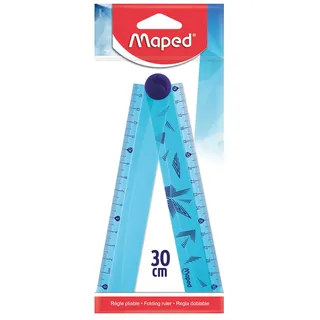 Maped RIGA cm 30 RIPIEGABILE Spurweite 30 mm Blau