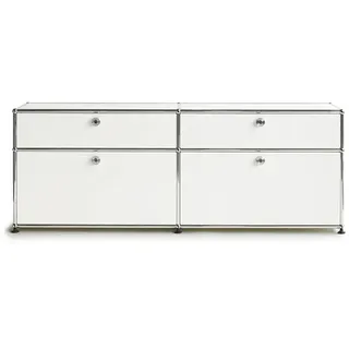 USM Sideboard weiß, Designer Prof. Fritz Haller, 56.5x153x38 cm