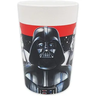 Procos 92849 - Mehrwegbecher Star Wars, 2 Stück, Fassungsvermögen 230 ml, wiederverwendbar, Partygeschirr