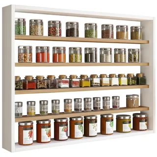 VCM Wandregal 80 x 10 x 60 cm Braun