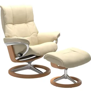 Stressless Relaxsessel Mayfair Leder 79 x 102 x 44 cm Beige mit Signature Base