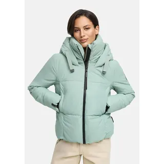 Winterjacke MARIKOO "Marikoo Ninikaa Damen Herbst Winter Stepp Jacke N086", Damen, Gr. M, grün (smokey mint), Obermaterial: 100% Polyester PES., Jacken Winterjacke