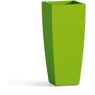 PFLANZENTOPF PFLANZKÜBEL BLUMENTOPF ECKIG KUNSTSTOFF ITALY GRÜN 40X40 CM H90