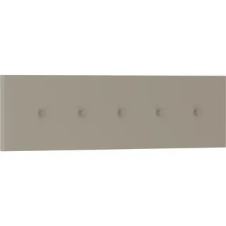 Moderano Hakenleiste , Sandfarben , Metall, Holzwerkstoff , 100x25x5 cm , Garderobe, Garderobenhaken, Hakenleisten