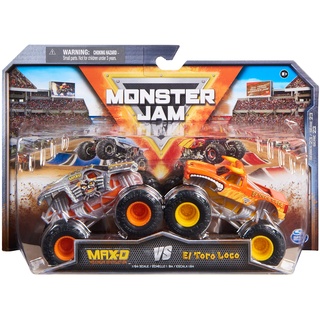 Spin Master Monster Jam - Original Zweier-Pack mit Max-D vs. El Toro Loco - authentischen Monster Trucks im Maßstab 1:64