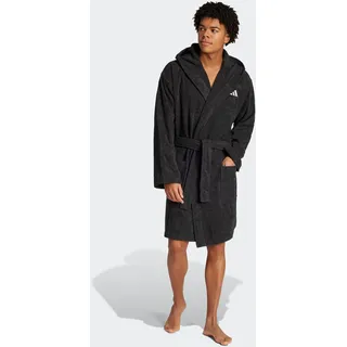 adidas Performance Bademantel "HOODED", schwarz