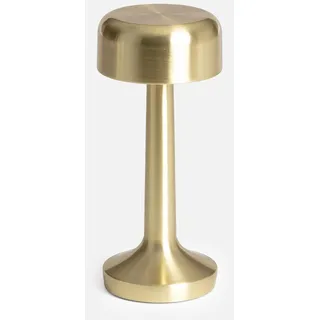 sweeek - LED Tischlampe für drinnen goldfarbenes Metall Ø9cm - Goldfarben