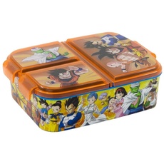 Bild Dragon Ball | Brotdose mit 3 Fächern für Kinder - Kinder-Lunchbox - Snackbox - Dekorierte Lunchbox,