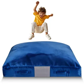 Vevor Crashpad 150 x 150 cm, Kindermatte mit Schaumstoffblöcken & Waschbarem Bezug, Weiche Schaumstoff-Landezone, Fallschutzmatte, Ausstattung für Sinnesräume zum Springen Entspannen Spielen