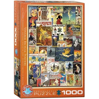 Eurographics 6000-0756 Puzzle Antike Fahrrad Poster mehrfarbig
