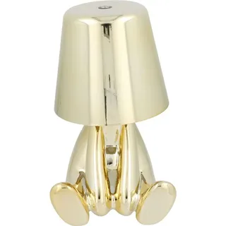 GOLD MAN Art Deco Nachttischlampe sitzend (Muster 5) MLTL