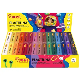 Jovi Plastilin Knete 30 Farben je 50 g