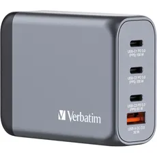 Bild von GaN Charger 100 W, 4 Ports USB-C Ladegerät, Power Adapter mit 3 x USB-C und 1 x USB-A, Schnellladegerät als Mehrfachstecker,