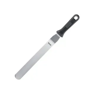 Westmark Profi-Winkelpalette/Konditorenmesser, Gewinkelt, Flexibel, Klingenmaß: 3,5 x 25,5 cm, Länge: 43 cm, Rostfreier Edelstahl/Kunststoff, Master Line, Schwarz/Silber, 31282270