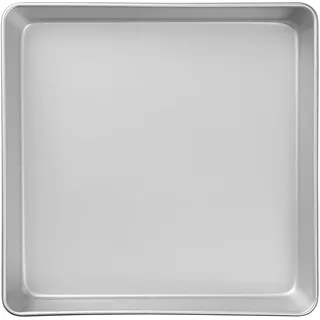 Wilton Performance Pans Quadratische Kuchenform 30x30 cm: Backform Quadratisch für Gleichmäßige Wärmeverteilung Kuchenblech Tortenform Kuchenbackform - 30,4x30,4x5,08 cm
