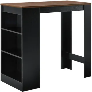 [en.casa] Bartisch Kouvala 110 x 103 x 50 cm Schwarz