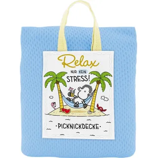 SHEEPWORLD Picknickdecke dunkelblau 110 cm x 140 cm