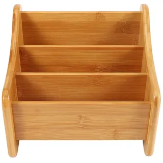 Eurowagens Holz Schreibtisch-Organizer Aus Bambus Fernbedienung Halter Box