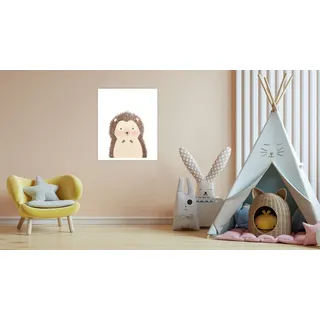 Lüttenhütt Bild mit Rahmen »oder Poster, Niedlicher Igel« Tiere 1 Stk. tlg. HD Premium Druck, bunt