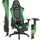 Gaming Bürostuhl Kunstleder Grün/Schwarz