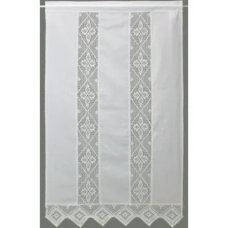 HOSSNER - ART OF HOME DECO Gardine "Achental" Stangendurchzug 1 Stk. tlg., weiß, neutral