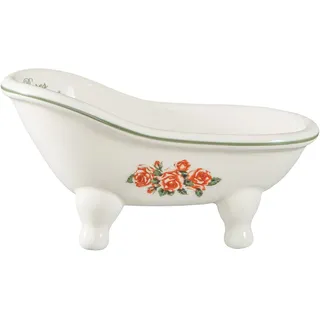 1 Stück Keramik Mini Klauenfuß Badewanne Seifenschale Vintage Decortative Seifenschale (stil06)