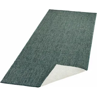 NORTHRUGS Teppich »Miami Wendeteppich«, rechteckig, 5 mm Höhe, In-& Outdoor, Wetterfest, Balkon, Läufer, Wohnzimmer, Wasserfest NORTHRUGS grün B: 80 cm   1 St.