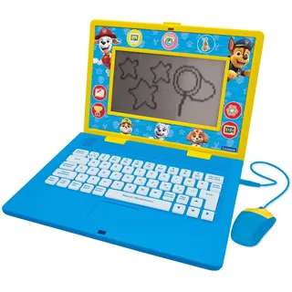 Lexibook Lexibook, Paw Patrol, Zweisprachiger und pädagogischer Laptop Deutsch/Englisch, Spielzeug für Kinder, 170 Aktivitäten zum Lernen, Spiele und Musik, großer Bildschirm, Blau/gelb, JC599PAi3
