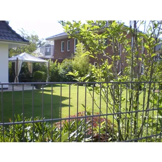 Doppelstabmattenzaun 3 Matten 1,23 x 6 m grau