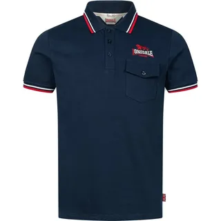 Lonsdale Herren Poloshirt schmale Passform Lynton Navy/Red/White XXL Lonsdale