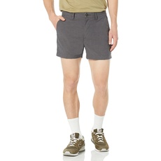Amazon Essentials Herren Leichte Oxford-Shorts, Komfortabler Stretch, 13 cm Schrittlänge, Schmale Passform (Früher Goodthreads), Grau, 40W